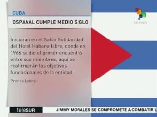 Cuba se prepara para conmemorar 50 años de la OSPAAAL