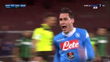 Jose Callejon Goal - Napoli 1-1 Sassuolo - 16-01-2016