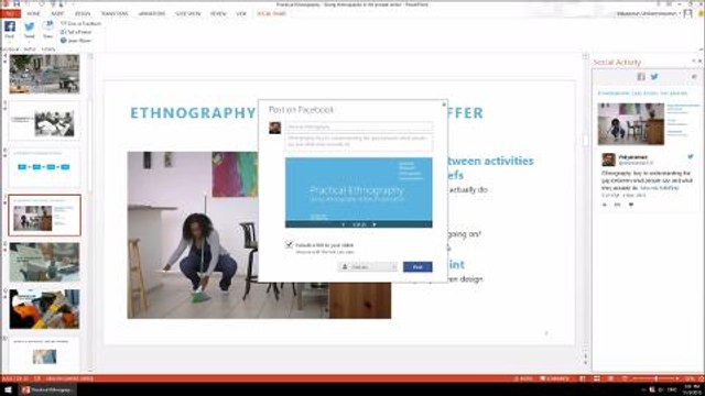 Comparte presentaciones de PowerPoint en las redes sociales