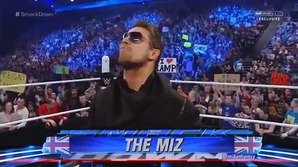 THE MIZ VS BNB SMACKDOWN 4 16 2015