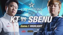 [H/L 2016.01.15] KT vs SBENU Game 1 - RO1 l 롯데 꼬깔콘 LoL Champions Korea Spring 2016