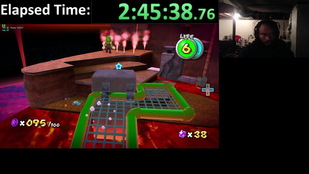 Super Luigi Galaxy (PC) Dolphin Emulator 4.0-5616 Walkthrough #8 - Part 12 with XSplit Broadcaster - 1080p 60 HD