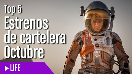 Top 5 Estrenos de cartelera octubre