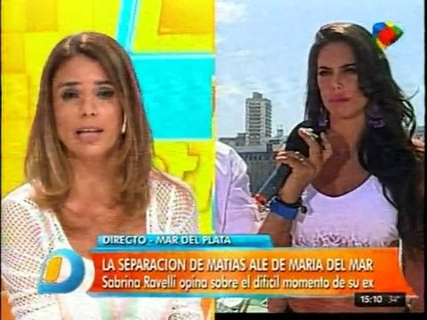 Sabrina Ravelli habla de la ruptura entre Matias Ale y Maria Del Mar
