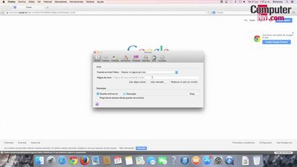 Cómo cambiar la página de inicio