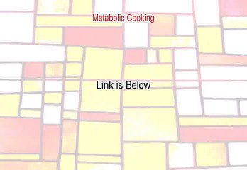 Metabolic Cooking Review - PDF