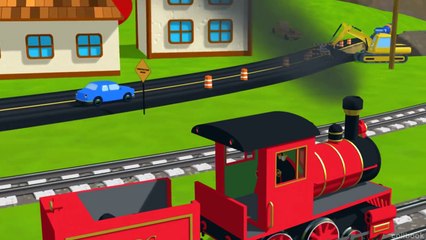 Apprenez les panneaux de 1 à 10 avec le train Shawn! Dessin animé en français pour les enf