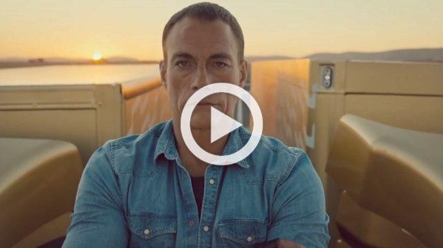 Van Damme en camiones de Volvo