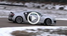Desparrame en nieve con el Audi R8 V10