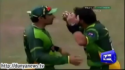 Fight Between Afridi and Mishbah-Pakistani Crickter Fight