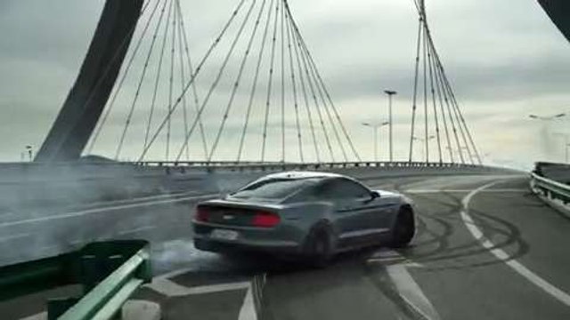 Drift con Ford Mustang en Mongolia