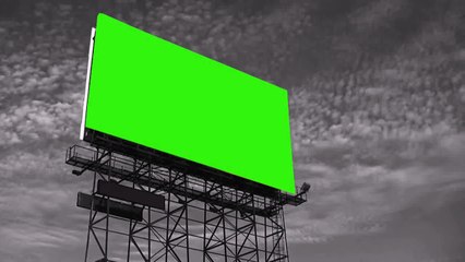 Green screen Billboard 1080p. moving clouds free download link below