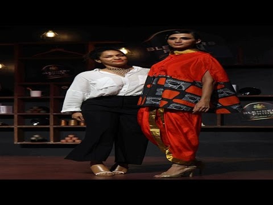 Blenders Pride Fashion Tour 2015   A Model Poses In An Asymmetrical Top