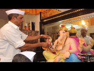 Download Video: Nana Patekar Ganpati Celebration At Home | Ganesh Chaturthi 2015