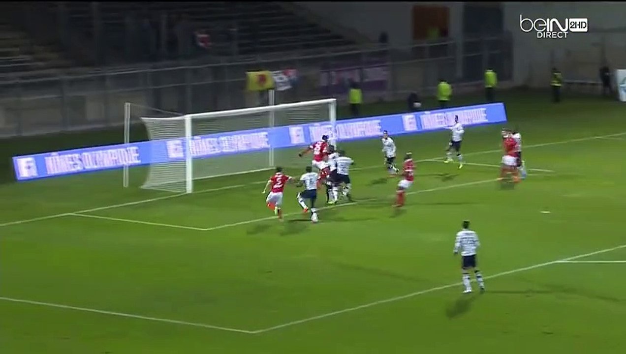 2-1 Steve Mounié Goal France  Ligue 2 - 15.01.2016, Nîmes Olympique 2-1 Clermont Foot