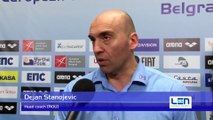 Interviews after Romania won by 14:13 against Germany – Men Preliminary, Belgrade 2016 European Championships