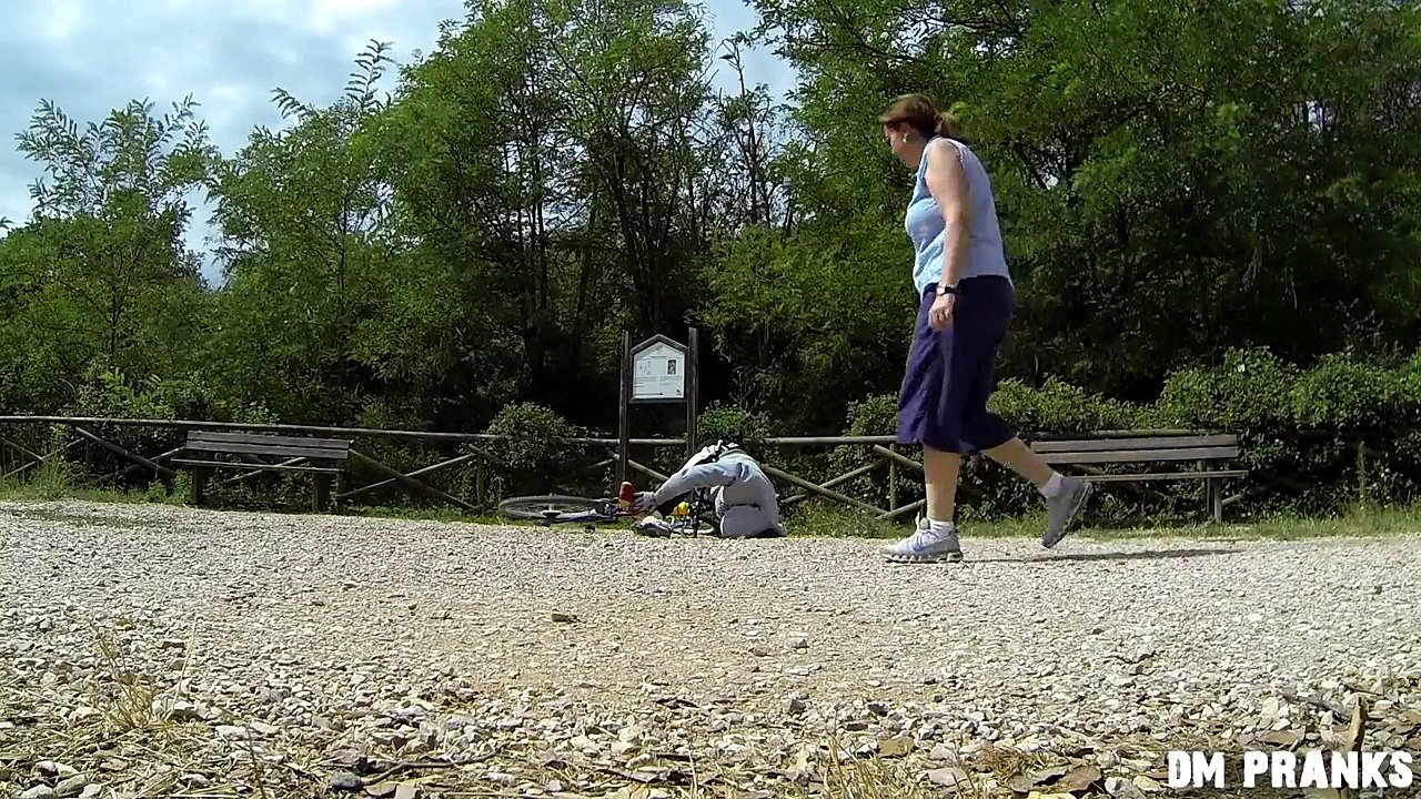 Fake Bike Accident Prank