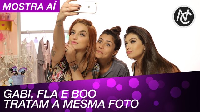 MESMA FOTO, TRÊS TRATAMENTOS COM FLA PAVANELLI, GABI RIPPI E BOO UNZUETA