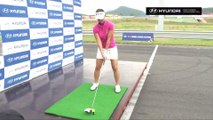 Bola de golf vs Hyundai Genesis