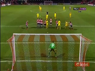 Joey Barton Goal - Brentford 0-2 Burnley - 15.01.2016