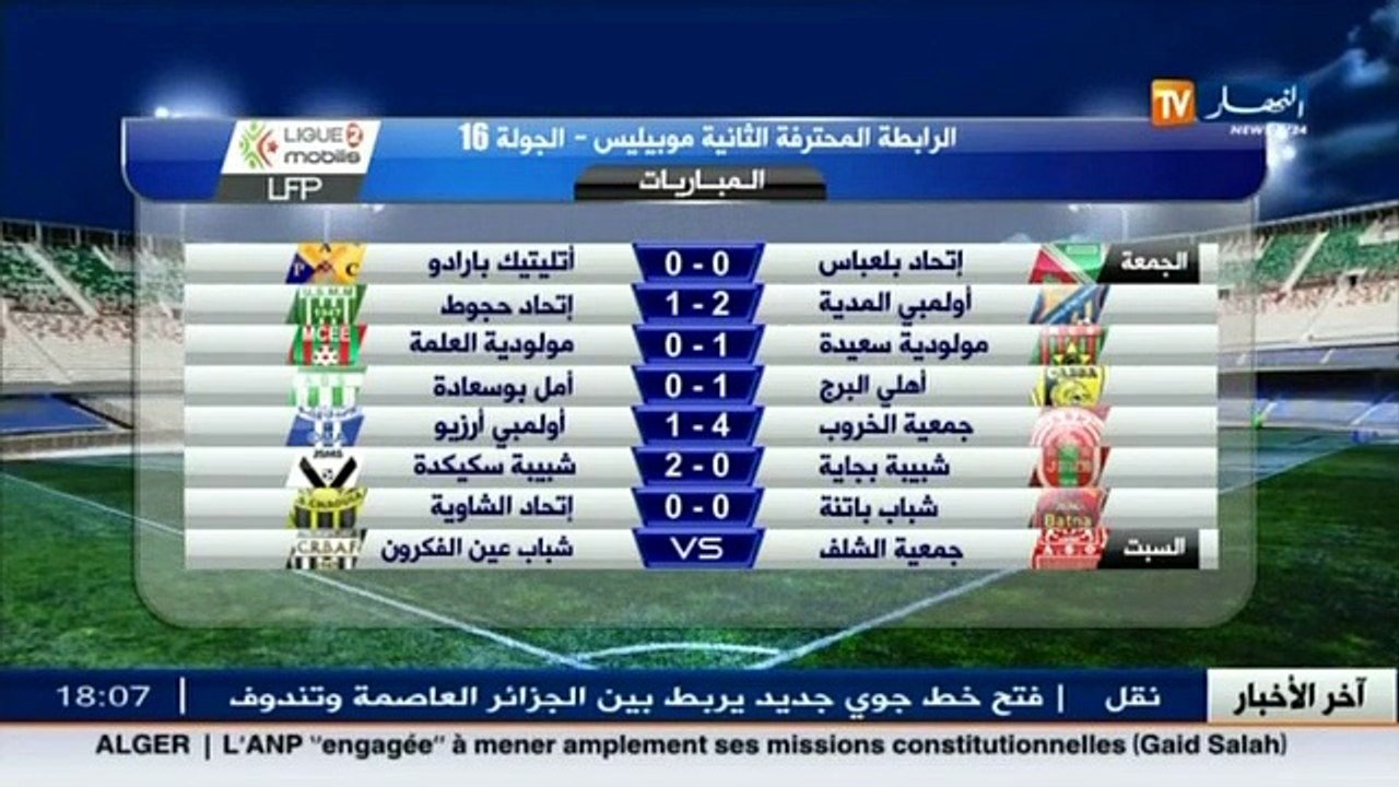 اخر اخبار مباريات البطولة الوطنية في الموجز الرياضي