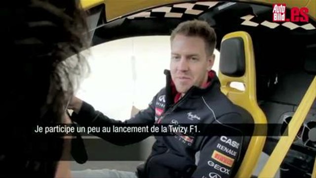 Sebastian Vettel con el Twizy Renault Sport F1