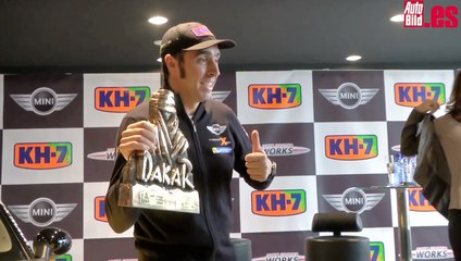 Rueda de prensa de Nani Roma ganador Dakar 2014
