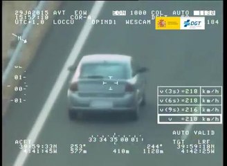 Más de 200 kmh una velocidad delictiva