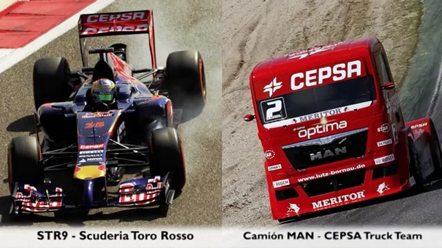 Comparativa MAN CEPSA Truck Team Vs Toro Rosso en Misano