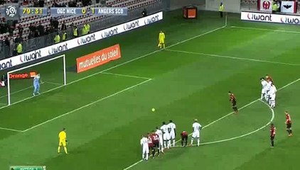 Ben Arfa H. (Penalty) goal - Nice 1 - 1tAngers - 15-01-2016