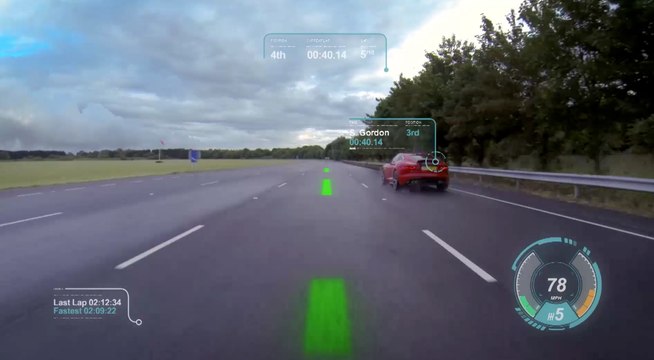 Parabrisas virtual Jaguar Land Rover