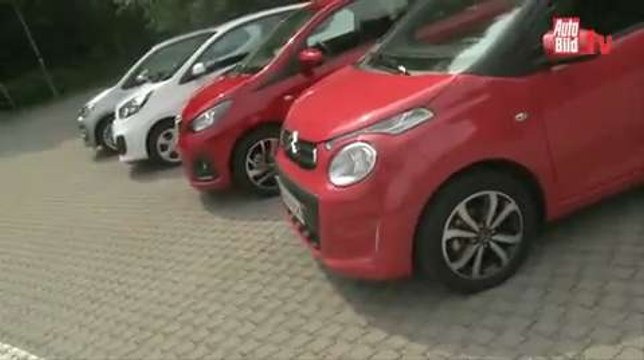 Citroën C1 & Peugeot 108 vs VW Up & Kia Picanto