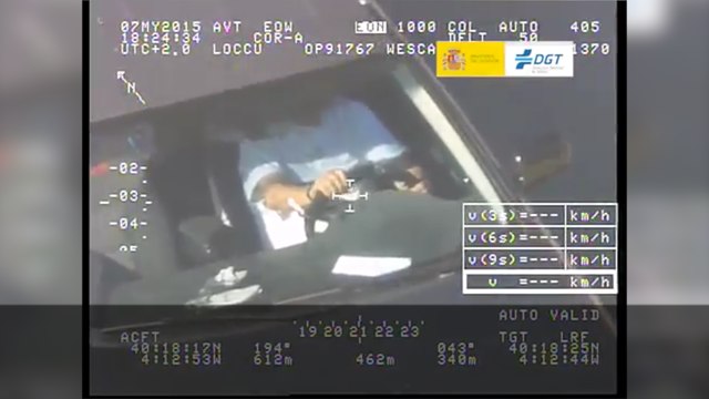 Pegasus capta a conductores sin cinturon