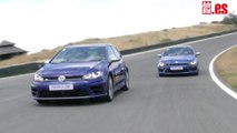 Volkswagen Golf R vs Volkswagen Scirocco R en circuito