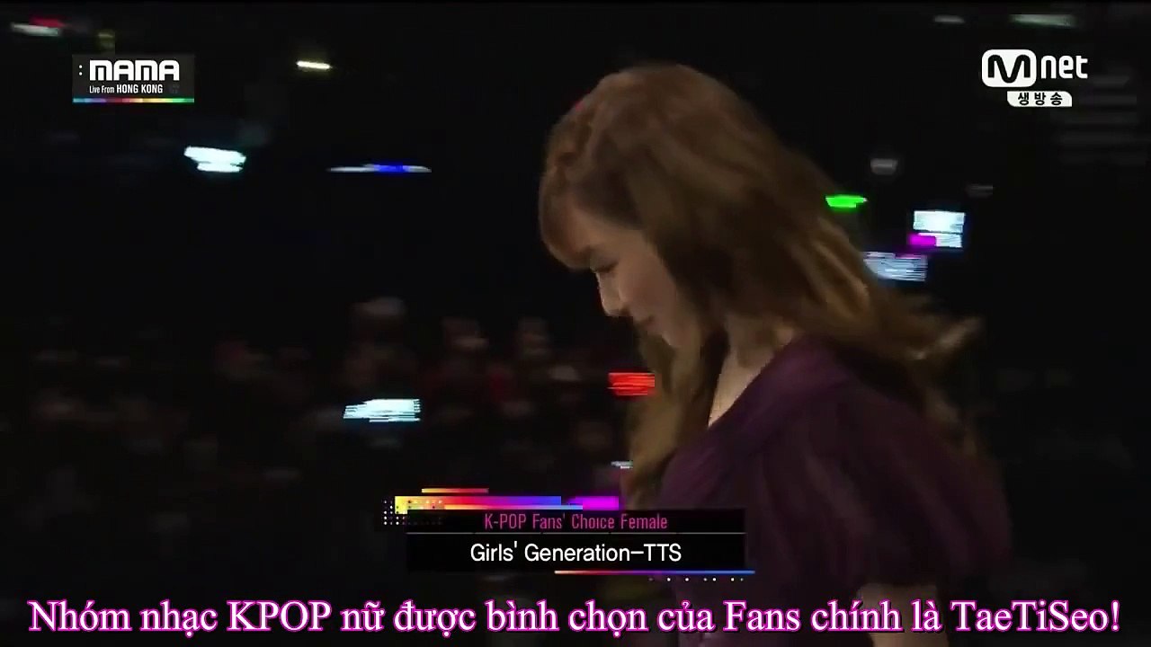 [Vietsub] 141203 SNSD TTS Tiffany Kpop Fans Choice Female @MAMA 2014