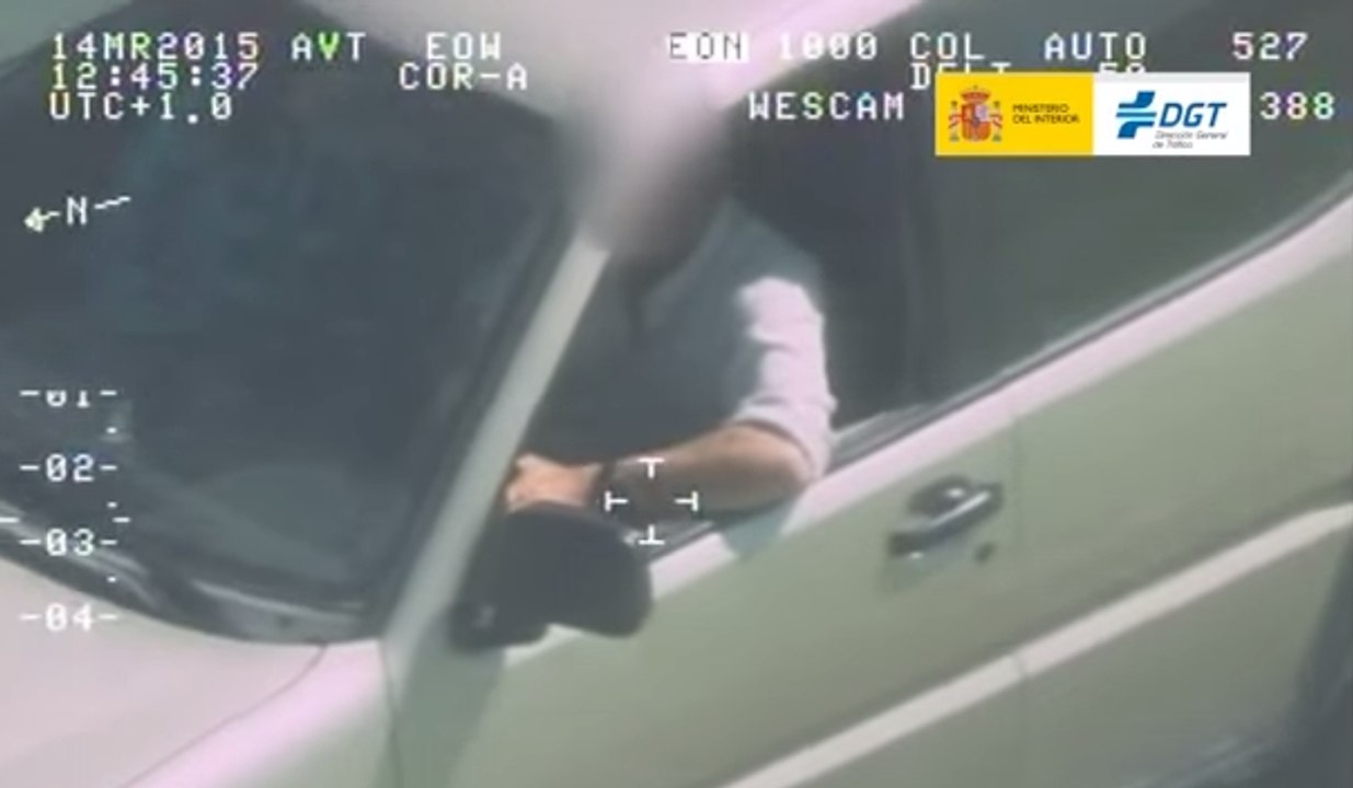 Los helicópteros Pegasus de la DGT también detectan si llevas o no cinturón