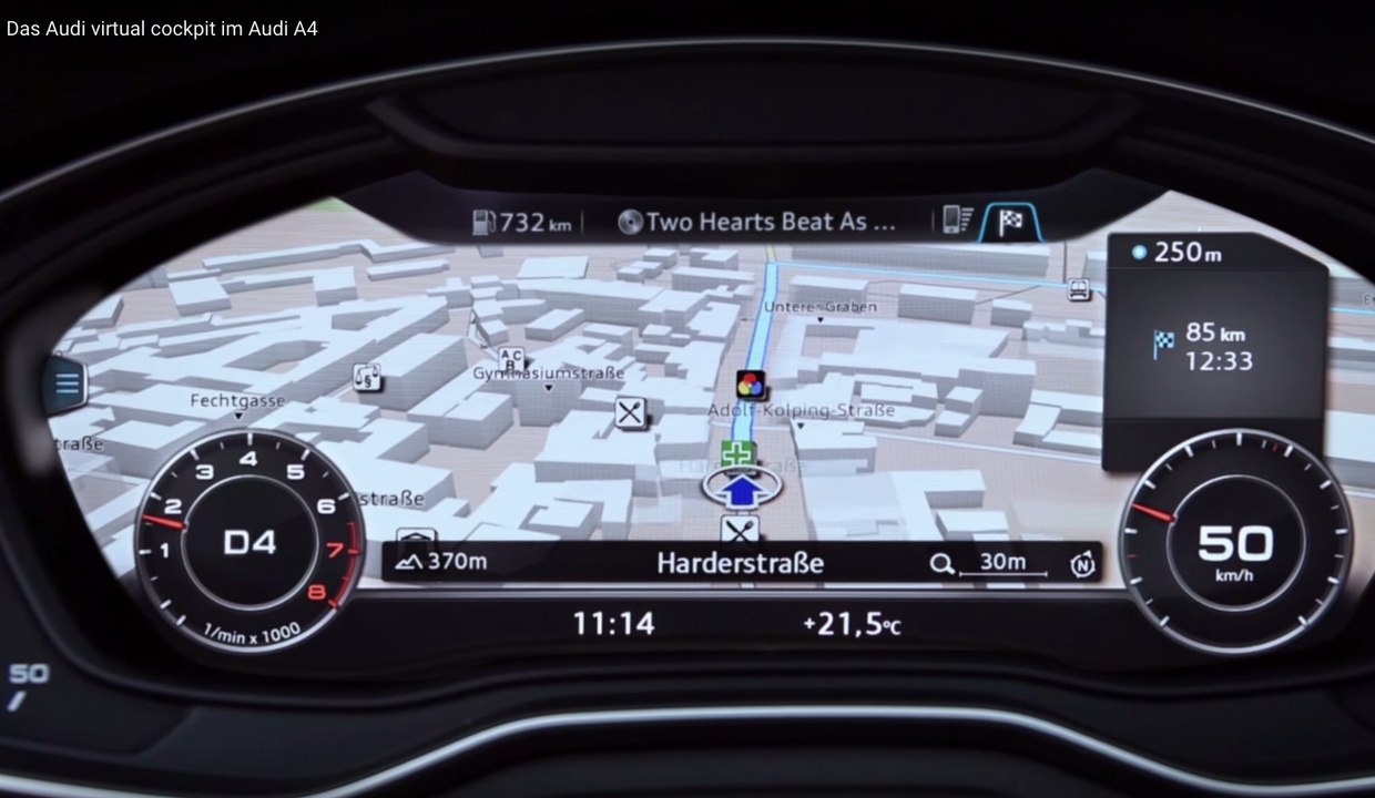 La instrumentación virtual del nuevo Audi A4