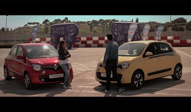 Reto Hiba Abouk y Jesús Castro con Renault Twingo