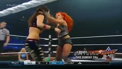 BRIE BELLA VS BECKY LYNCH VS SASHA BANK  SMACKDOWN, AUGUST 20, 2015