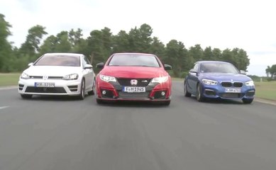 Comparativa Honda Civic Type R vs BMW 135i vs Golf R