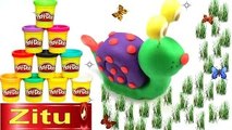 Đồ chơi trẻ em Bé Na nặn đất Play doh Ốc sên Snail Stop motion Kids toys