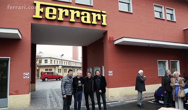 Cuatro leyendas del tenis visitan Maranello