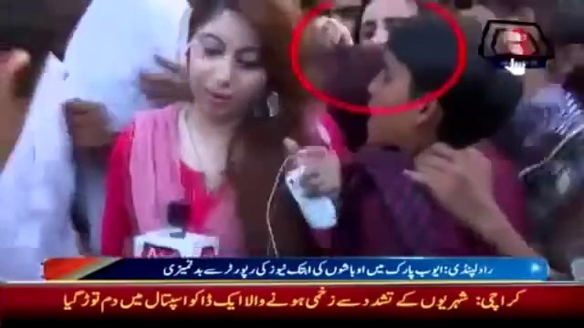 Female Reporter Harrased & Molested Live In Pakistan - Funny Videos لوگ مزے لے رہے ہیں مفت میں