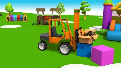 3D мультфильмы для детей - грузовичок Лёва и Новый Год - мультик конструктор Новогодняя Елка