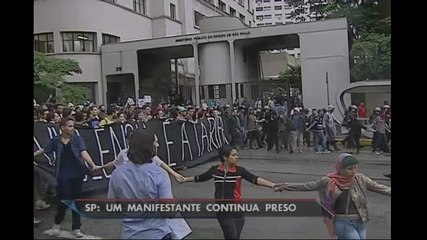 Download Video: Protesto contra aumento de tarifas tem 8 detidos e quebra-quebra em SP