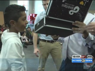 Darth Vadar delivers prosthetic for Omaha 4th grader