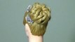 Прическа: Пучок с плетением. Elegant wedding bun updo hairstyles tu