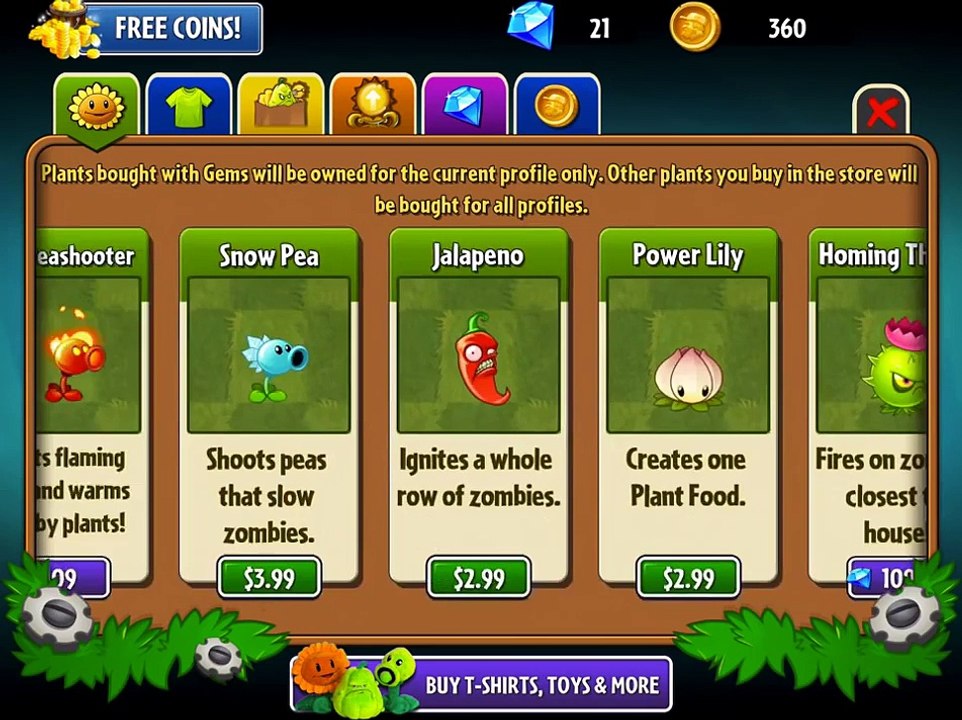 HOW TO GET UNLIMITED COINS AND GEMS IN Plants vs Zombies 2 [] ALL PLANTS  UNLOCKED 