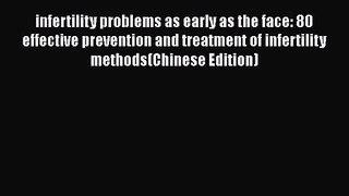 Read infertility problems as early as the face: 80 effective prevention and treatment of infertility