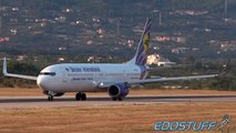 Beautiful Close-up Sunset Boeing 737-900 UIA Takeoff from Split Airport